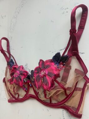 Honey Birdette MaryMay Discontinued Bra Womens Size 32 H